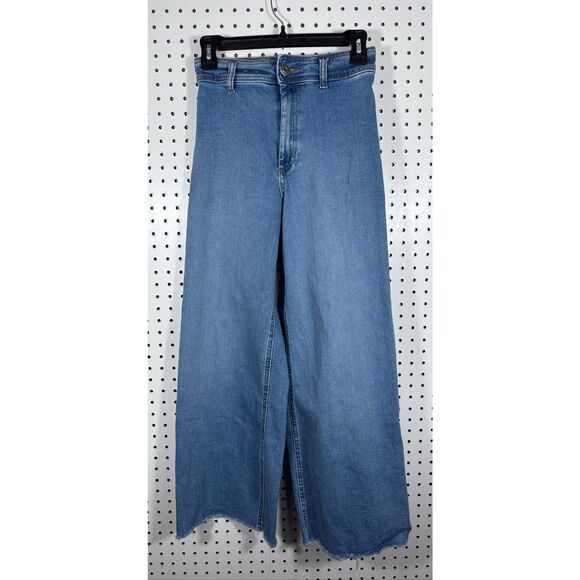 Zara Denim - Zara wide leg denim jeans size 2